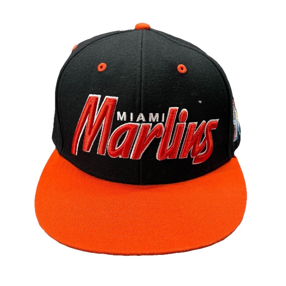Miami Marlins 47' Brand Adjustable Hat Black Orange MLB Baseball Cap